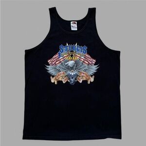2010 Sturgis Black Hills Motorcycle Rally USA Biker Tank Top. Size L.